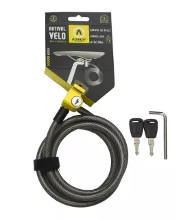 Antivol vélo câble AUVRAY S-LOCK 150 Ø 12