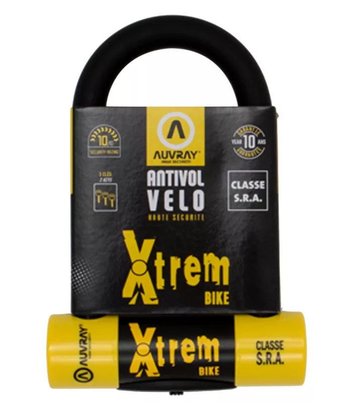 Antivol vélo U AUVRAY XTREM BIKE 80x150