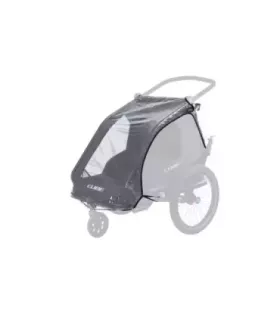 Protection Pluie CUBE pour Remorque Enfant Double