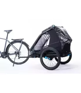 Protection Pluie CUBE pour Remorque Enfant Double