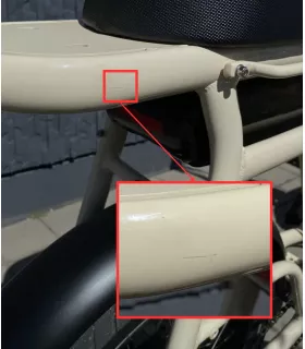 Vélo électrique Elwing YUVY 2 beige [Reconditionné]
