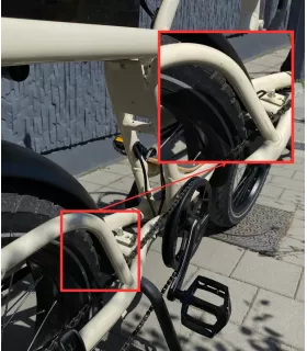 Vélo électrique Elwing YUVY 2 beige [Reconditionné]