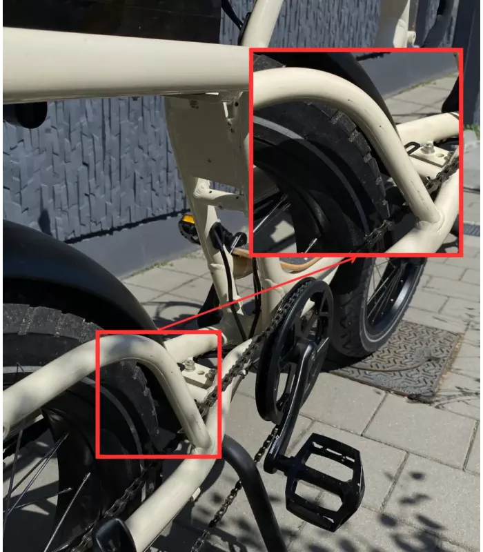 Vélo électrique Elwing YUVY 2 beige [Reconditionné]